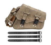 Borsa Moto Posteriore Borse Laterali Universali Per Moto In Pelle PU Borsa Portautensili Con Portaborraccia Borsa Per Bagagli Cafe Racer Impermeabile Per Cruiser E Custom Laterali Moto(B)