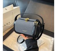 Borsa multifunzionale classica/Borsa a tracolla, Decorazione patchwork, Accento con lettera e lucchetto in metallo, Borsa shopper di alta qualità, Pochette multifunzionale, Stile minimalista chic, Ada