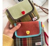 Borsa multifunzionale - Custodia estetica per il ciclo mestruale, organizer portatile in tessuto a righe per assorbenti, regalo ideale per le amiche, porta assorbenti di grande capacità 2pcs,Griglia r