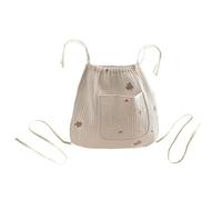 Borsa multifunzionale da appendere per passeggini per pannolini, bottiglia d'acqua, passeggino, borsa portaoggetti ricamata con orsetto