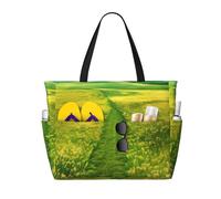 Borsa multifunzionale da viaggio con sentieri prati, multi tasca, design alla moda, adatta per vari luoghi all'aperto