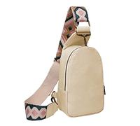Borsa multifunzionale del petto di logo su ordinazione alla moda del cuoio dell'unità di elaborazione per la borsa alla moda, bianco, Taglia unica