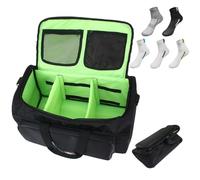 Borsa multifunzionale per scarpe da ginnastica, borsa da viaggio, borsa sportiva da fitness, borsone sportivo con tracolla per palestra, viaggi, fitness, bagagli e sport, Lettere nere., taglia unica