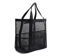 Borsa multifunzionale traspirante per la famiglia giocattolo vacanza essenziale borsa da spiaggia in rete con tasca borsa a rete in nylon impermeabile