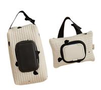 Borsa multifunzione da appendere per bambini con ricamo a forma di orso, con salvietta umidificata, portatile, indispensabile per passeggiate e gite dei genitori attivi