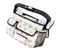 Borsa multifunzione da appendere per passeggini con manico interconnesso, impermeabile, organizer interno per esigenze di viaggio Passeggini portatili con cinghie regolabili