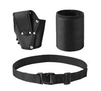 Borsa multifunzione per trapano elettrico, custodia in nylon ispessito con rinforzo rivetti e cintura da 5 cm, colore nero, 130 x 100 mm B