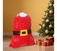 Borsa Natalizia Con Coulisse Per Regali, Borsa Di Babbo Natale Per Biglietti