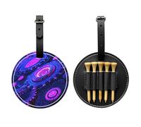 Borsa nera di stoccaggio del tee di golf degli ingranaggi meccanici, borsa multifunzionale di stoccaggio del tee di golf per gli uomini, materiale durevole dell'