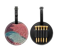 Borsa nera di stoccaggio del tee di golf dei petali rosa, borsa multifunzionale di stoccaggio del tee di golf per gli uomini, materiale durevole dell'unità di