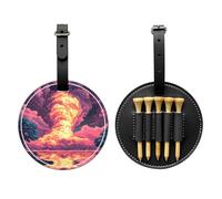 Borsa nera di stoccaggio del tee di golf delle particelle del pixel, borsa multifunzionale di stoccaggio del tee di golf per gli uomini, materiale durevole dell'