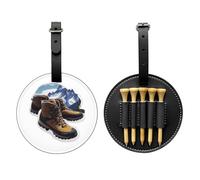 Borsa nera per attrezzatura da alpinismo per tee da golf, facile da trasportare e più efficiente nel giocare a golf