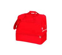 Borsa New Revolution Big B030BIS per Givova con Fondo Rigido Esterno Sport Calcio Calcetto Relax Allenamento Fitness Palestra Football Borsoni Viaggio Borsone Bags (Rosso, H 55 x L 52 x P 35 cm)