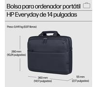 Borsa notebook HP Everyday 14" Grigia Impermeabile Tracolla Rimovibile 9L