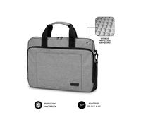 BORSA NOTEBOOK SUBBLIM SUB-LB-4APLB01, Per Computer e laptop da 14 ", Dimensioni: A 290 mm, P 60 mm, L 380 mm, Grigio