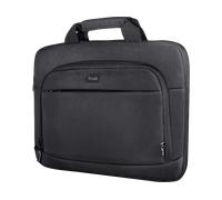 Trust Sydney Slim Eco Bag per Laptop Fino A 14 ", in Plastica Riciclata, Tasche per Accessori, Custodia Per il Trasporto Sostenibile per Viaggi, Affari, Ufficio, Scuola - Nero