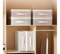 Borsa Organizer 40x30x12cm Rete PVC Pieghevole Trasparente per Set Biancheria da