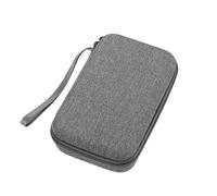 Borsa Organizer Cavi 2 pezzi di grande capacità organizer da viaggio for dispositivi elettronici tablet hard disk cavo borsa di stoccaggio portatile EVA Duricrust airbag(Grey)