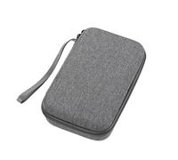 Borsa Organizer Cavi 2 pezzi di grande capacità organizer da viaggio for dispositivi elettronici tablet hard disk cavo borsa di stoccaggio portatile EVA Duricrust airbag(Grey)