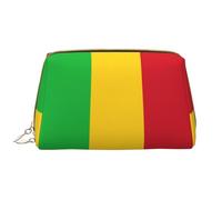 Borsa organizer con bandiera di Namibiamakeup, trousse per cosmetici e articoli da toeletta, astuccio con cerniera per riporre pennelli (grande), Bandiera del Mali, Taglia unica