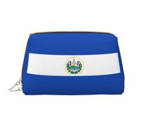 Borsa organizer con bandiera finlandese, trousse per cosmetici, con cerniera, per pennelli (grande), El Salvador, Taglia unica