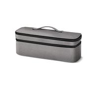 Borsa organizer da viaggio a doppio strato per asciugacapelli, ferro arricciacapelli e altro ancora.