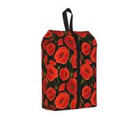 Borsa organizer da viaggio per scarpe da uomo e donna, con stampa di papaveri, per palestra, campeggio, uso quotidiano, 1 pezzo., One Size, Organizer per borse