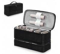 Borsa organizer da viaggio portatile di grande capacità per asciugacapelli, accessori, cosmetici, articoli da toeletta, strumenti per lo styling dei capelli, ideale come regalo per San Valentino, Nata