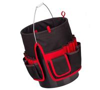 Borsa organizer extra large per attrezzi da giardinaggio con layout intelligente a scompartimento, tiene saldamente vari attrezzi e attrezzature a forma di secchio