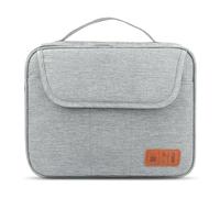Borsa organizer for cavi Accessori elettronici Borsa portacavi impermeabile a doppio strato for viaggi for hard disk Caricabatterie Organizer Cavi(Grey)