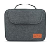 Borsa organizer for cavi Accessori elettronici Borsa portacavi impermeabile a doppio strato for viaggi for hard disk Caricabatterie Organizer Cavi(Black)