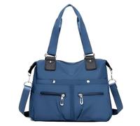 Borsa organizer in feltro, alla moda, da viaggio, leggera, in nylon, borsa a tracolla, versatile, borsa a tracolla, da donna, colore rosso, Blu scuro, Einheitsgröße