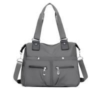 Borsa organizer in feltro, alla moda, da viaggio, leggera, in nylon, borsa a tracolla, versatile, borsa a tracolla, da donna, colore rosso, grigio., Einheitsgröße