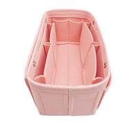 Borsa organizer in feltro con inserto organizer multi tasca in borsa organizer Shaper rosa taglia: L