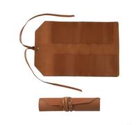 Borsa organizer multifunzione in pelle per riporre attrezzi portatile, taglierine, chiavi e piccoli utensili, design compatto per un facile trasporto (marrone)