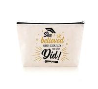 Borsa organizer per articoli da toeletta per donne e uomini, regalo di laurea ispiratore, per studenti, figlia, trucco, cosmetici, regalo di incoraggiamento per i viaggi per migliori amici migliore