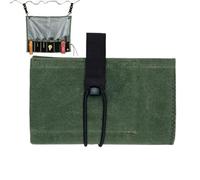 Borsa organizer per attrezzi - Borsa per attrezzi con rotelle da 35 pollici, per attrzzi portatile per trasporto meccanico, in tela a 6 scomparti | Rotolo porta atrezzi pieghevole per