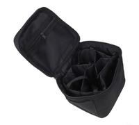 Borsa organizer per bottiglie di condimento con borsa interna rimovibile e tasche laterali per una maggiore capacità, realizzata con tessuto Oxford 900D (nero)