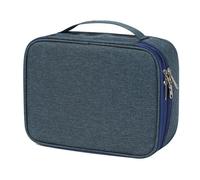Borsa organizer per cavi a 3 strati, impermeabile, custodia da viaggio per riporre cavi essenziali, per mini fotocamera e mouse (blu)
