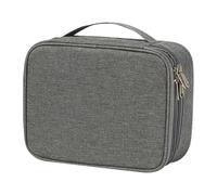 Borsa organizer per cavi a 3 strati, impermeabile, custodia da viaggio per riporre cavi essenziali, per mini fotocamera e mouse (grigio)