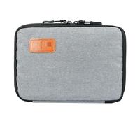 Borsa organizer per cavi, accessori elettronici da viaggio, organizer per cavi, flash disk, caricabatterie, power bank, scheda di memoria, grigio