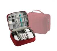Borsa organizer per cavi. Caricatore per linea dati USB da 2 pezzi(Red)