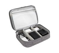 Borsa organizer per cavi, custodia da viaggio per accessori elettronici, con scomparti, impermeabile, portatile, con cerniera, per cavi, caricabatterie, power bank e strumenti tecnici