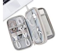 Borsa organizer per cavi, organizer per elettronica da viaggio, organizer per borse elettroniche, a doppio strato, organizer per cavi, caricatore portatile, organizer da viaggio per adattatore, cuffie