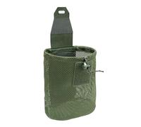 Borsa organizer per cintura, pieghevole, in rete, grande capacità con cordino per l'organizzazione di attrezzature, attività all'aperto, escursionismo, ciclismo, arrampicata, viaggi, verde militare