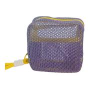 Borsa organizer per cosmetici alla moda 2025 Sacchetti portatili da viaggio in poliestere con sezioni interne multiple Soluzione di archiviazione per articoli da toeletta adatti ai viaggi, Viola