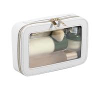 Borsa organizer per cosmetici, borsa da toilette trasparente, borsa per la cultura da viaggio, organizer per il trucco impermeabile, organizer trasparente per il trucco, organizer da viaggio, beige