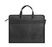Borsa organizer per documenti professionale, borsa portadocumenti con cuciture fitte e custodia imbottita in cotone, valigetta con maniglia