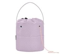 Borsa organizer per filati all'uncinetto, borsa portatile per lavori a maglia, mini sacchetti per riporre i filati per progetti all'uncinetto, per riporre matasse, ferri da maglia, Viola