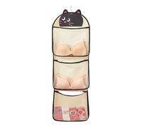 Borsa organizer per indumenti in rete ventilata per biancheria intima, calze e calzini, multi scomparto, per appendere l ' armadio casa, per la gestione della biancheria intima, borsa portaoggetti
